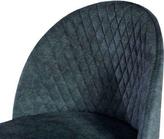 Стул Белиз, мягкий, Диджитал Индиго, велюр, каркас черный