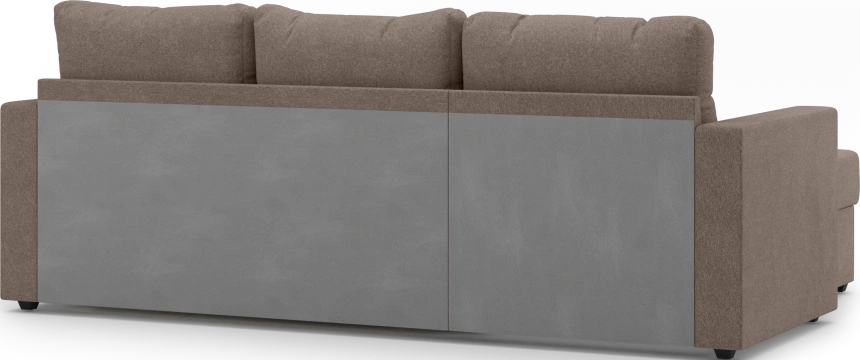 Диван угловой Фишер, модель 113, Nola 35 (коричневый)