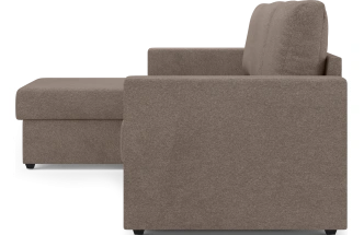 Диван угловой Фишер, модель 113, Nola 35 (коричневый)