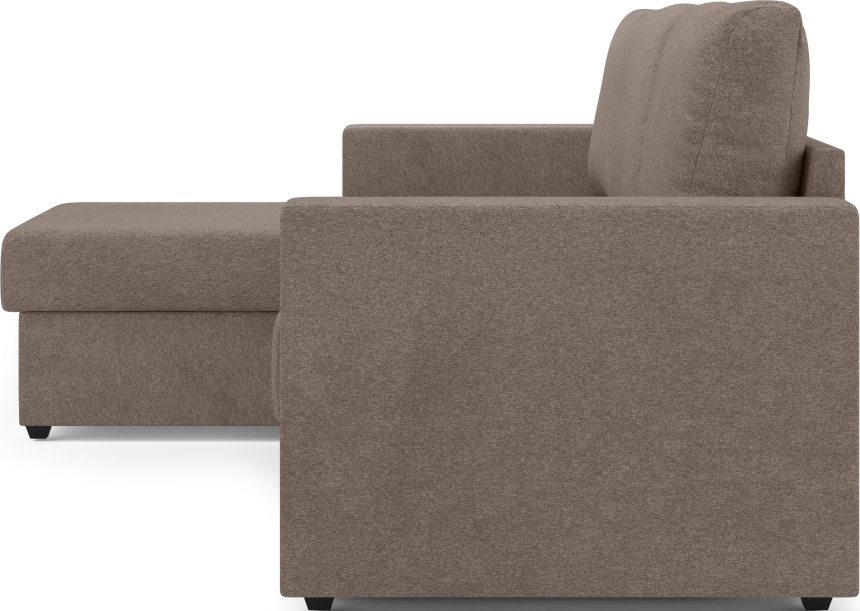 Диван угловой Фишер, модель 113, Nola 35 (коричневый)