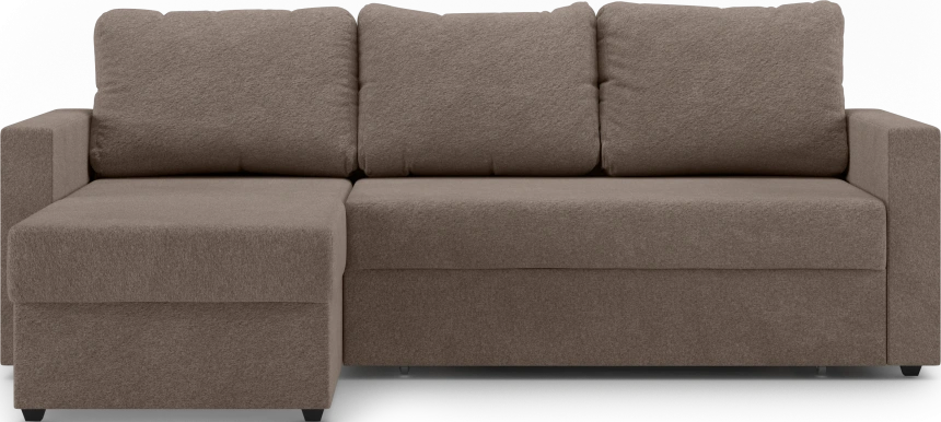Диван угловой Фишер, модель 113, Nola 35 (коричневый)