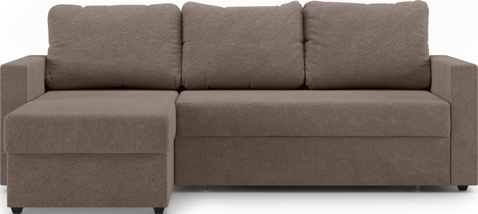 Диван угловой Фишер, модель 113, Nola 35 (коричневый)