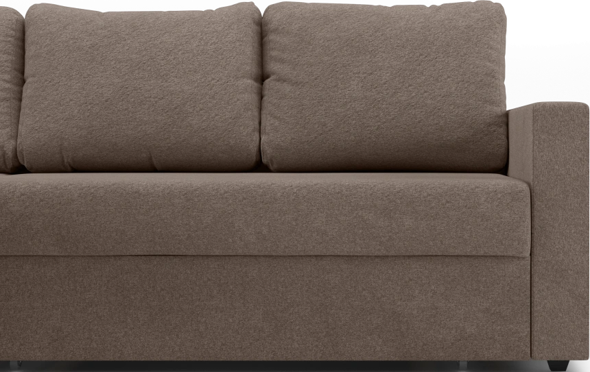 Диван угловой Фишер, модель 113, Nola 35 (коричневый)