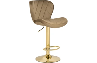Барный стул Porch, темно-бежевый / золотой