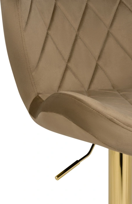 Барный стул Porch, темно-бежевый / золотой
