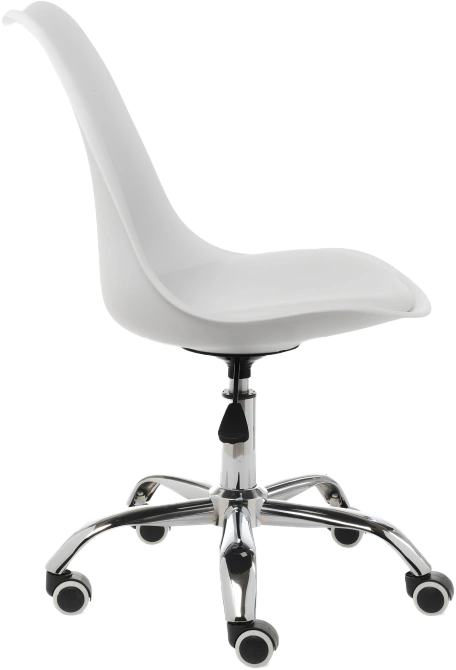 Компьютерное кресло Kolin, без подлокотников, white