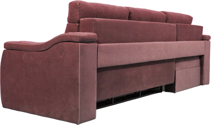 Диван угловой Бруно, ткань MONAKO-A 10, нить белая, угол левый