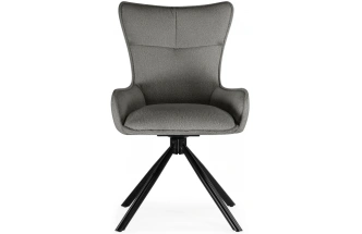 Стул, Chicago, на металлокаркасе, светло-серый / чёрный