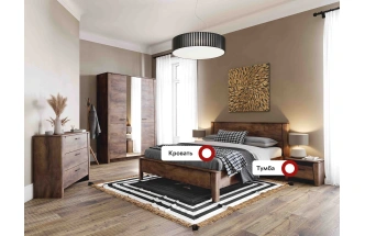 Спальный гарнитур Мальта, композиция #1, таксония