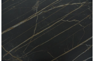 Кухонный обеденный стол Monaco, раздвижной 180, черный Quadro Noir Desir Bocciardato, каркас черный