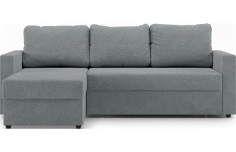 Диван угловой Фишер, модель 113, Nola 83 (серый)