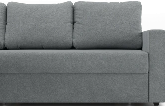 Диван угловой Фишер, модель 113, Nola 83 (серый)