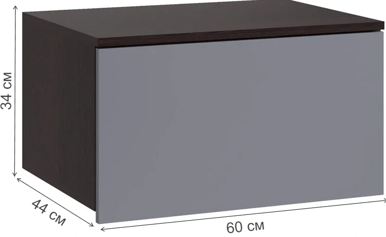 Модульная прихожая Роут, комплектация 1, венге / графит софт 