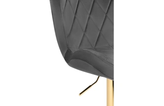 Барный стул Porch, темно-серый / золотой