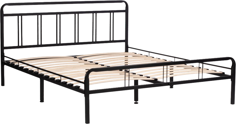 Кровать Рейк, 160x200, черная