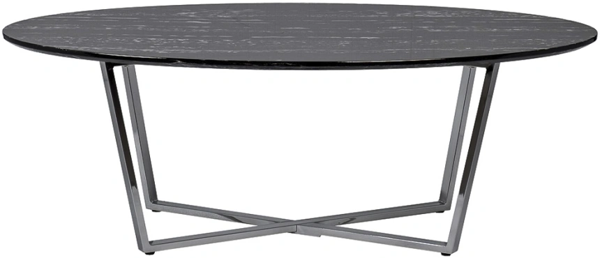 Журнальный стол 30B-85511, 65x120x41, МДФ с полимерным покрытием, черный мрамор / хром 