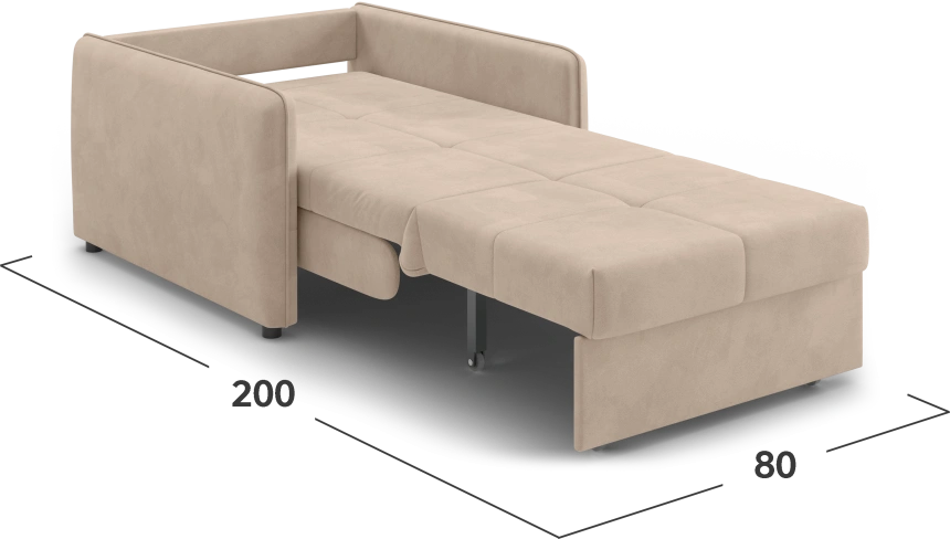 Кресло-кровать Монако 80, модель 068, Balance 130 (бежевый)