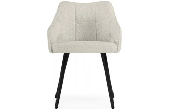 Стул Hera, на металлокаркасе,  бежевый / чёрный