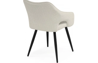 Стул Hera, на металлокаркасе,  бежевый / чёрный