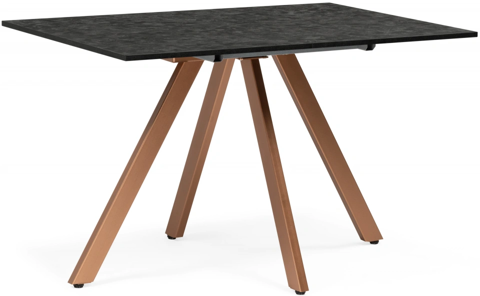 Кухонный стол раздвижной Keon 116, малави / медь