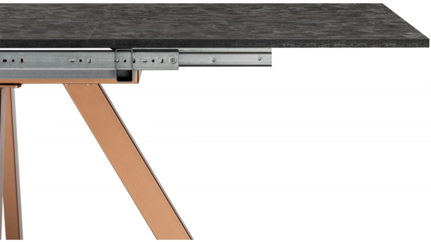 Кухонный стол раздвижной Keon 116, малави / медь