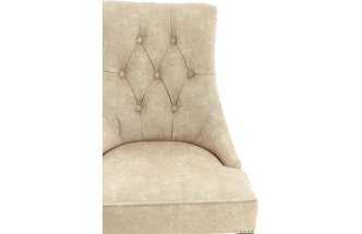 Стул Боска, мягкий, милано 01, велюр, каркас орех темный