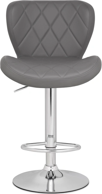 Барный стул Porch, серый / хром