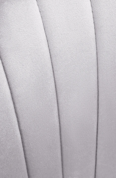 Стул Инклес, мягкий, серый / черный глянец