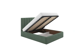 Кровать Лира 160x200 Catania izumrud