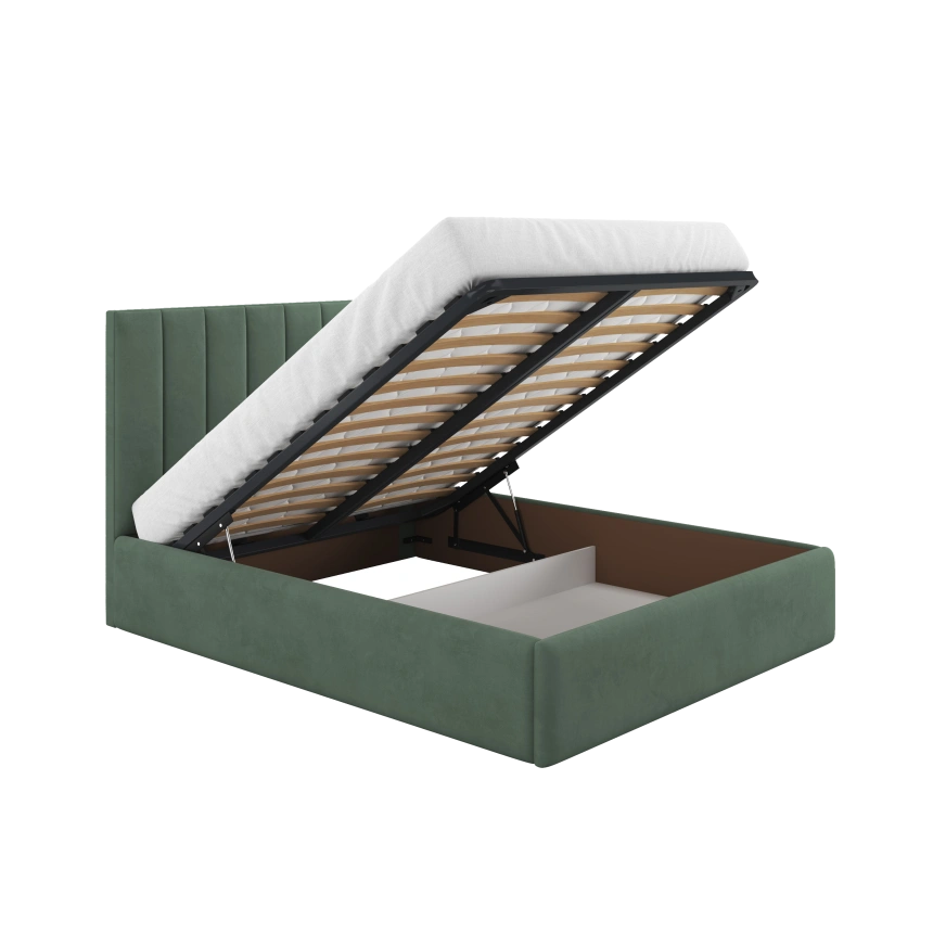 Кровать Лира 160x200 Catania izumrud