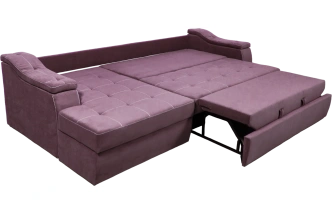 Диван угловой Бруно, MONAKO-A 08, нить белая, угол левый