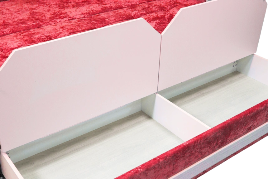 Диван прямой Адель 2, Краш 25, декор Рамух белый