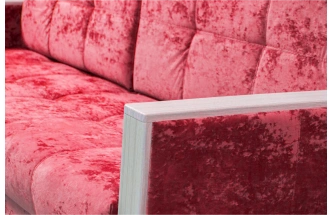 Диван прямой Адель 2, Краш 25, декор Рамух белый