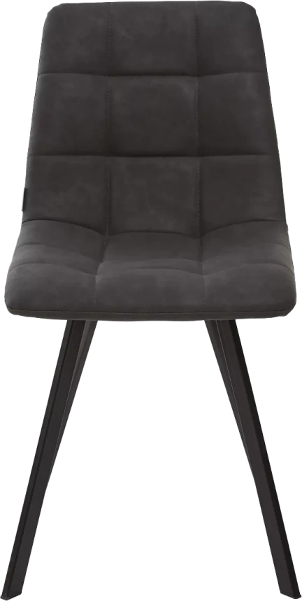 Стул Chilli Square, мягкий, RU-08 антрацит, PU, черный каркас