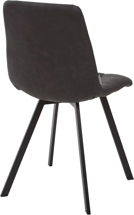 Стул Chilli Square, мягкий, RU-08 антрацит, PU, черный каркас