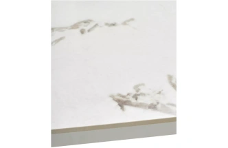 Кухонный раздвижной стол Corner 120, Gloss Golden Gade Solid Ceramic, White