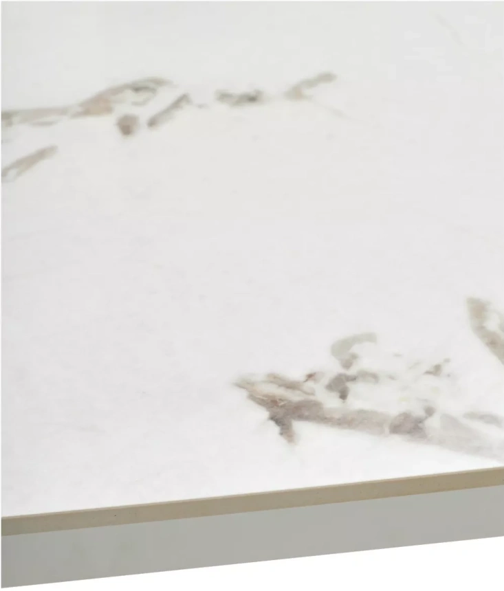 Кухонный раздвижной стол Corner 120, Gloss Golden Gade Solid Ceramic, White