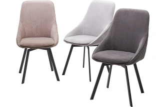 Стул Casa, мягкий, поворотный, B5 Капучино, велюр, черный каркас