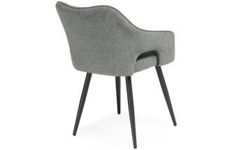 Стул Hera, на металлокаркасе, тёмно серый / чёрный