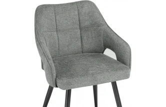 Стул Hera, на металлокаркасе, тёмно серый / чёрный