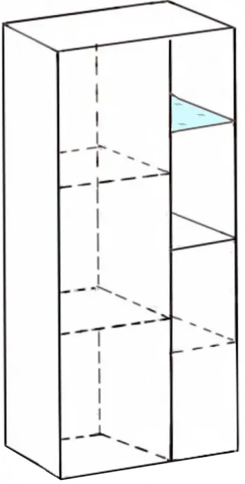 Тумба Глазго, с полками, таксония
