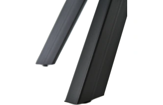 Кухонный обеденный стол Monaco, раздвижной 180, черный Noir Desir Bocciardato, каркас черный