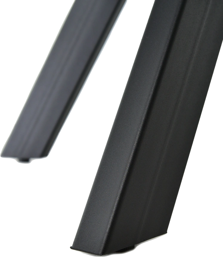 Кухонный обеденный стол Monaco, раздвижной 180, черный Noir Desir Bocciardato, каркас черный