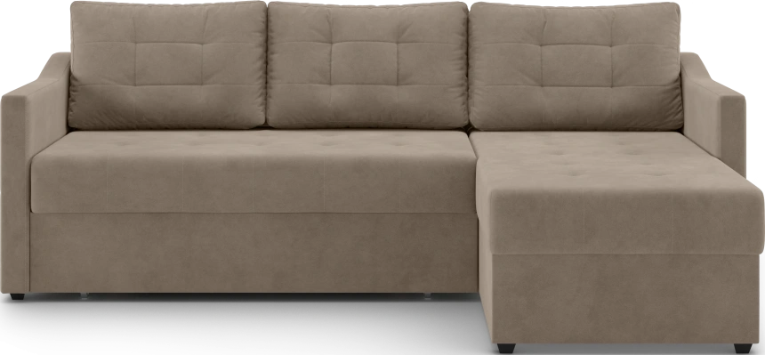 Диван угловой Бонд, модель 123, Ultra Beige (бежевый)