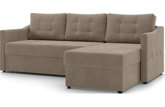 Диван угловой Бонд, модель 123, Ultra Beige (бежевый)
