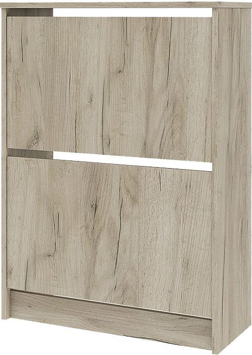 Модульная прихожая Лофт 117.12, с большой вешалкой, дуб крафт серый 