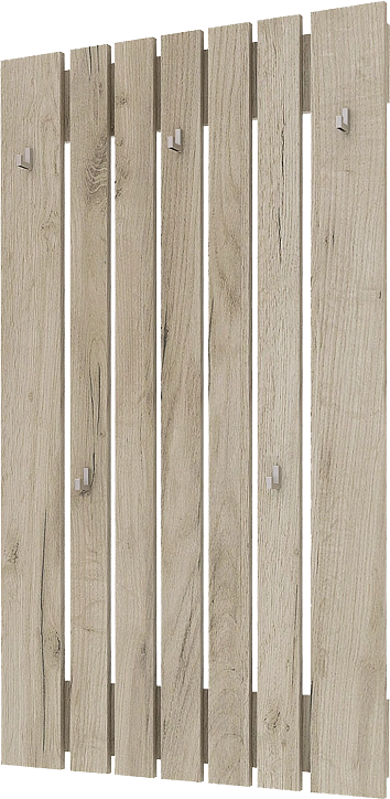 Модульная прихожая Лофт 117.12, с большой вешалкой, дуб крафт серый 