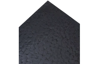 Обеденный раздвижной стол Arkell 180, Grey, стекло Bubble, шоколадное золото каркас