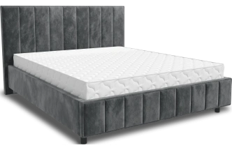 Кровать Кордова 4, мягкая, двуспальная, 180x200, Боска 26