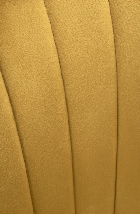 Стул Инклес, мягкий, желтый / черный глянец